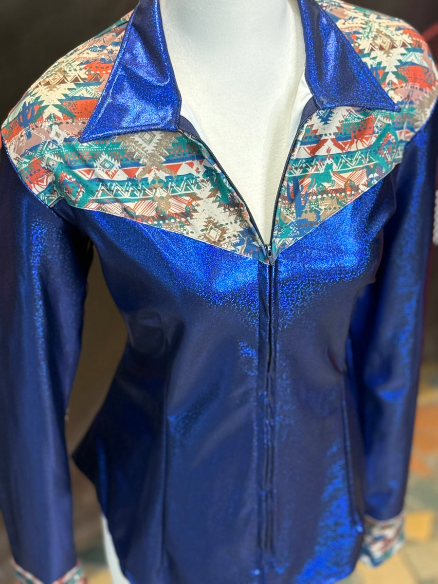 2X - Blue/Canyon Spirit Aztec Yoke Style