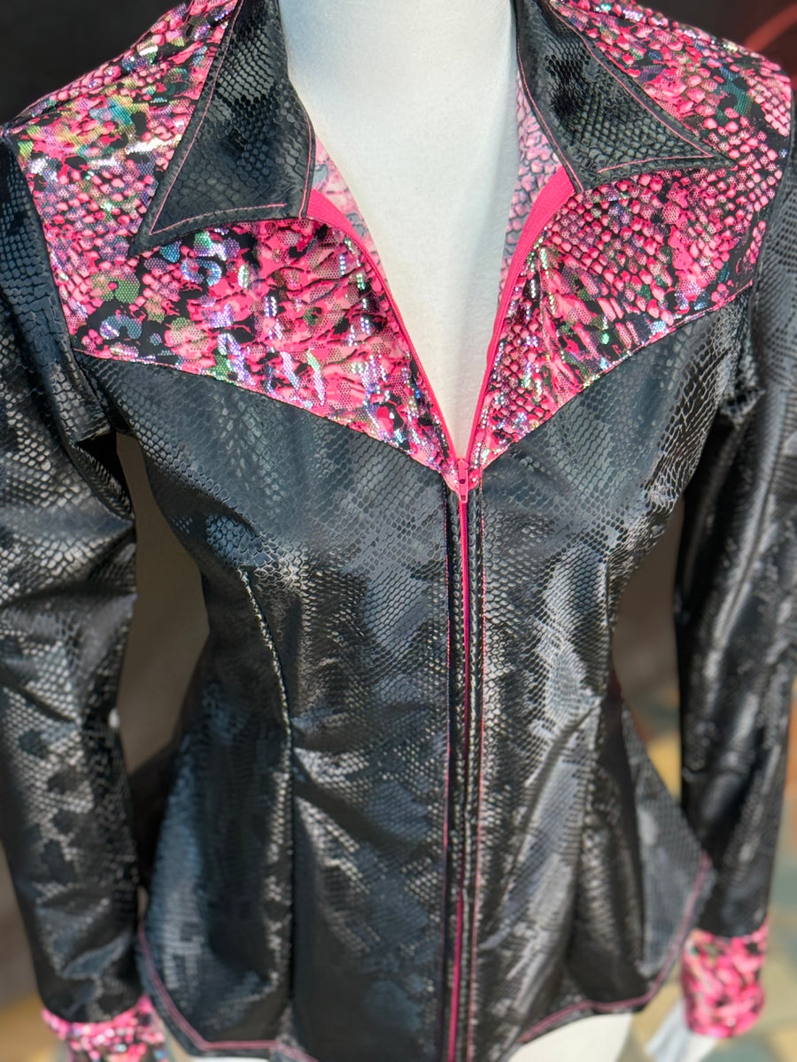 M/L - Pink Illusion Leopard Yoke Style