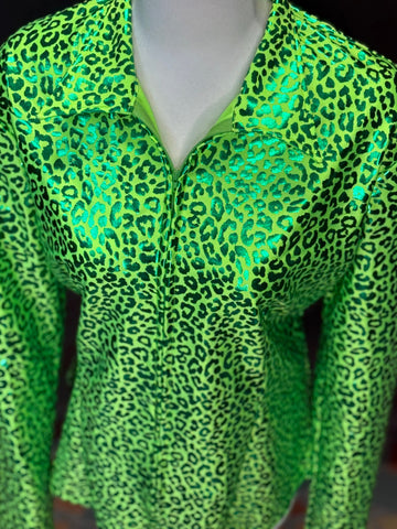 3X - Lime Green Leopard