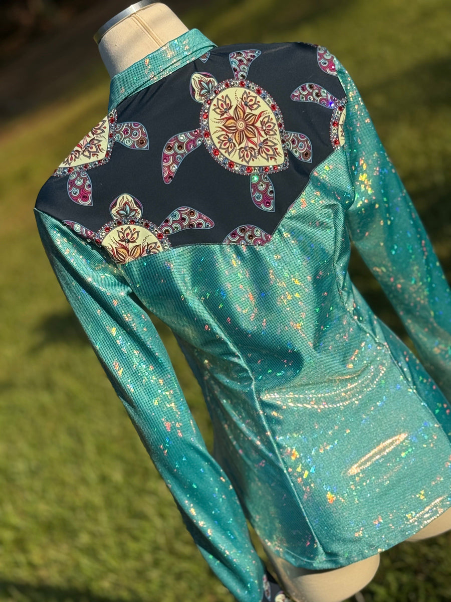 M - Sea Turtle Yoke Style + Bling