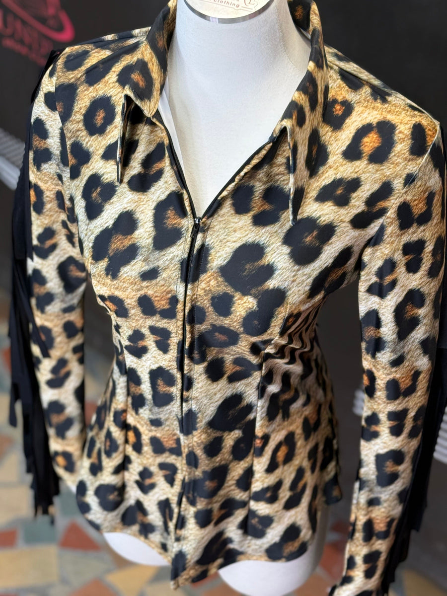 M - Friend or Faux Leopard + Fringe