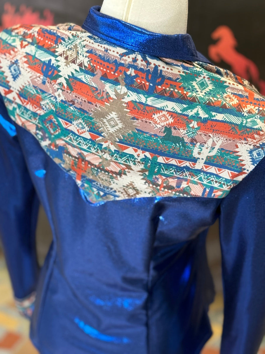 M - Blue/Canyon Spirit Aztec Yoke Style