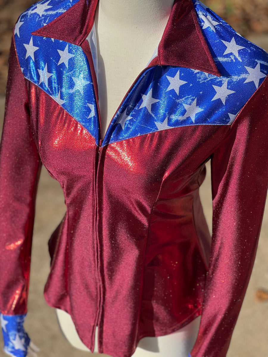 S - Flag Girl Yoke Style