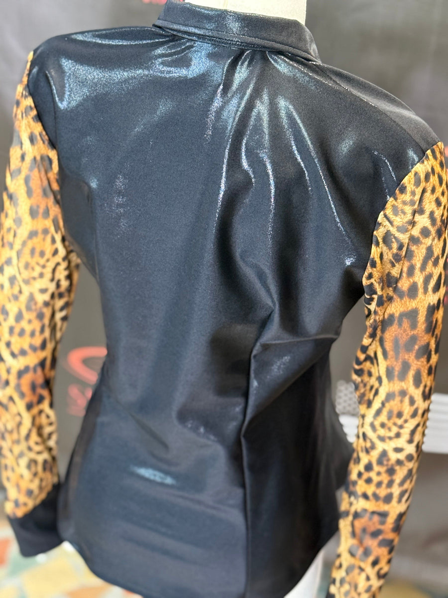 L - Bewitched/Leopard Mesh Sleeve