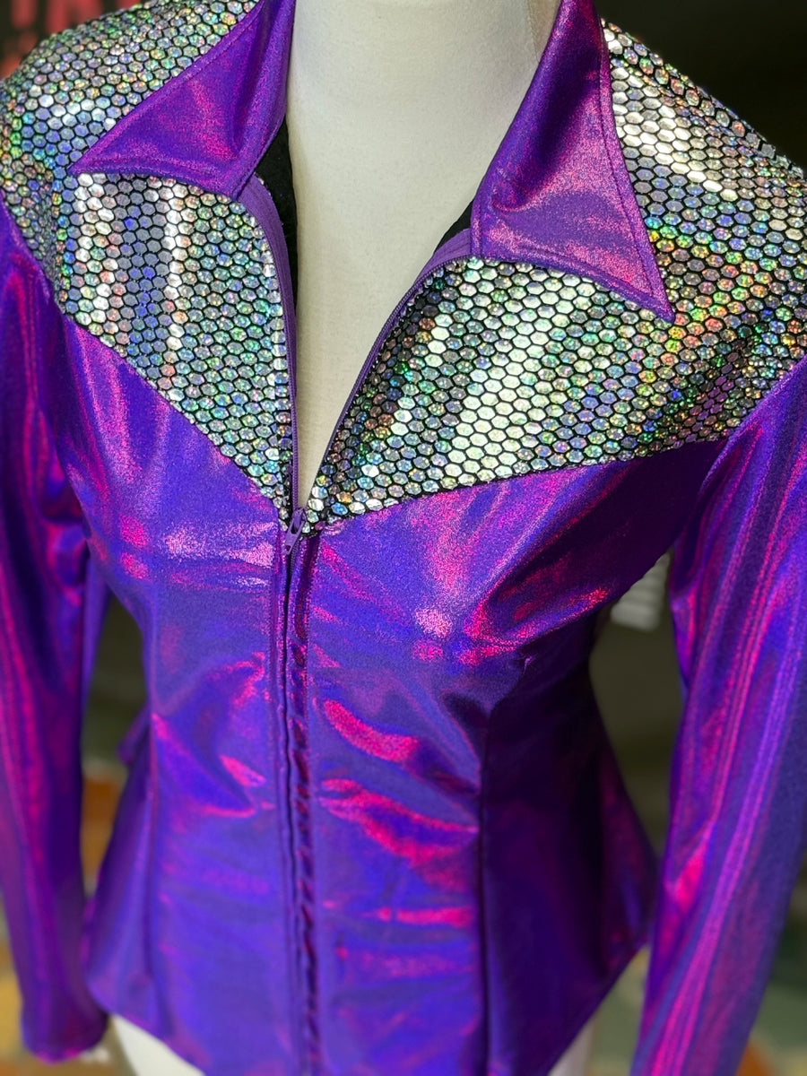 L - Punchy Purple & Sequin Yoke Style