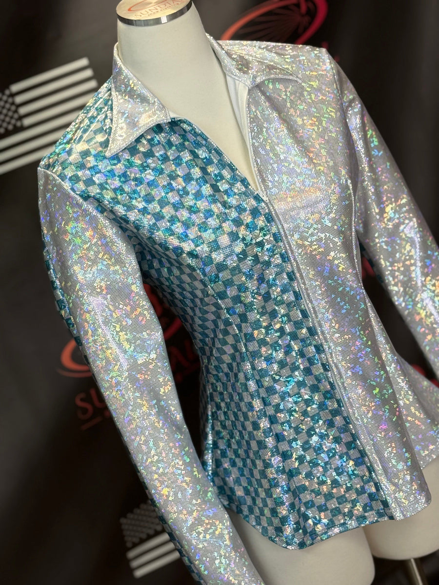 M - Aqua Reality Check Colorblock Mix