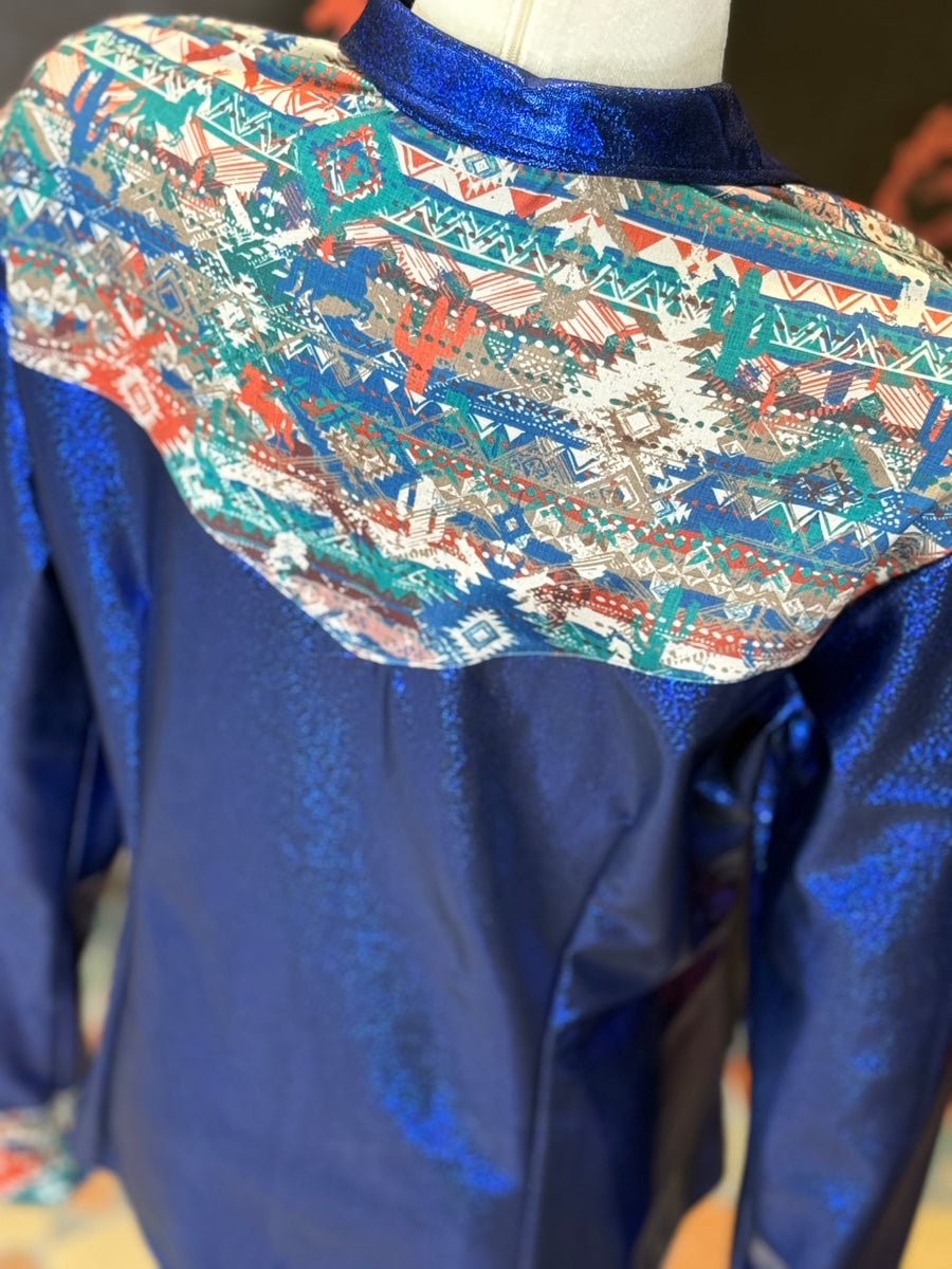 2X - Blue/Canyon Spirit Aztec Yoke Style