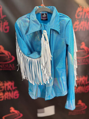 YS - Turquoise Trippy Holo + Fringe