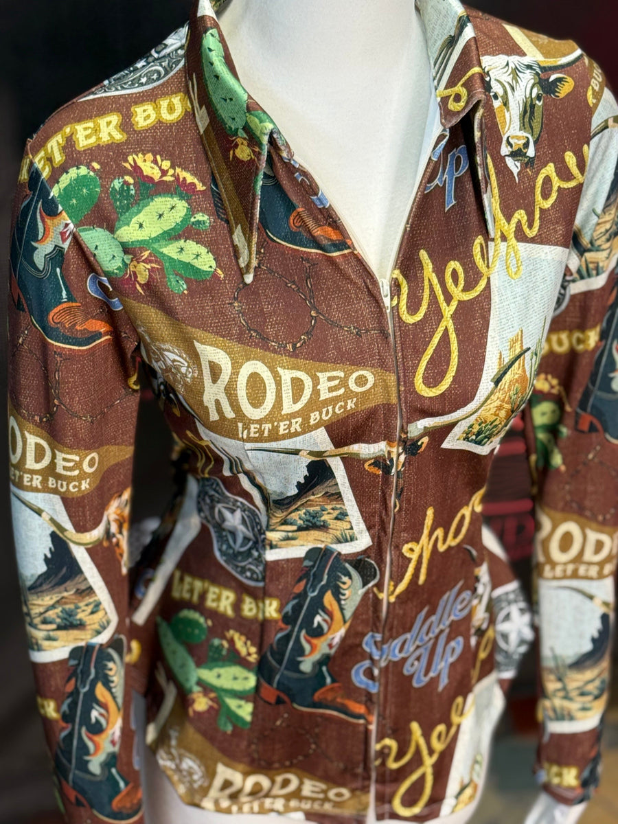 S - Let'er Buck (Brown) + Bling