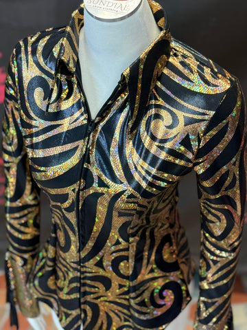 S - Gold/Black Swirl + Shotgun Cuff
