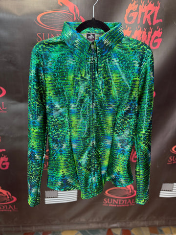 L - Green Aztec Prism