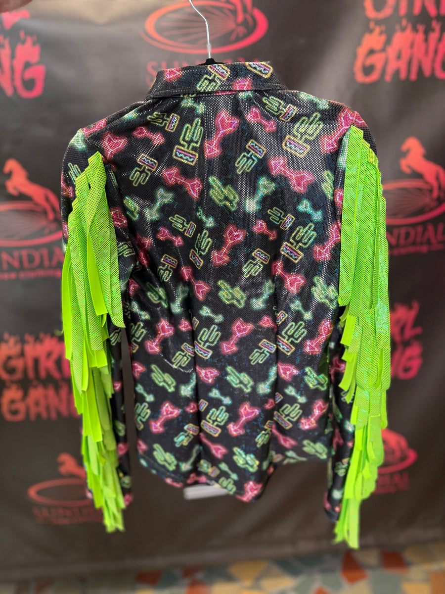 YM - Neon Cactus Prism + Fringe