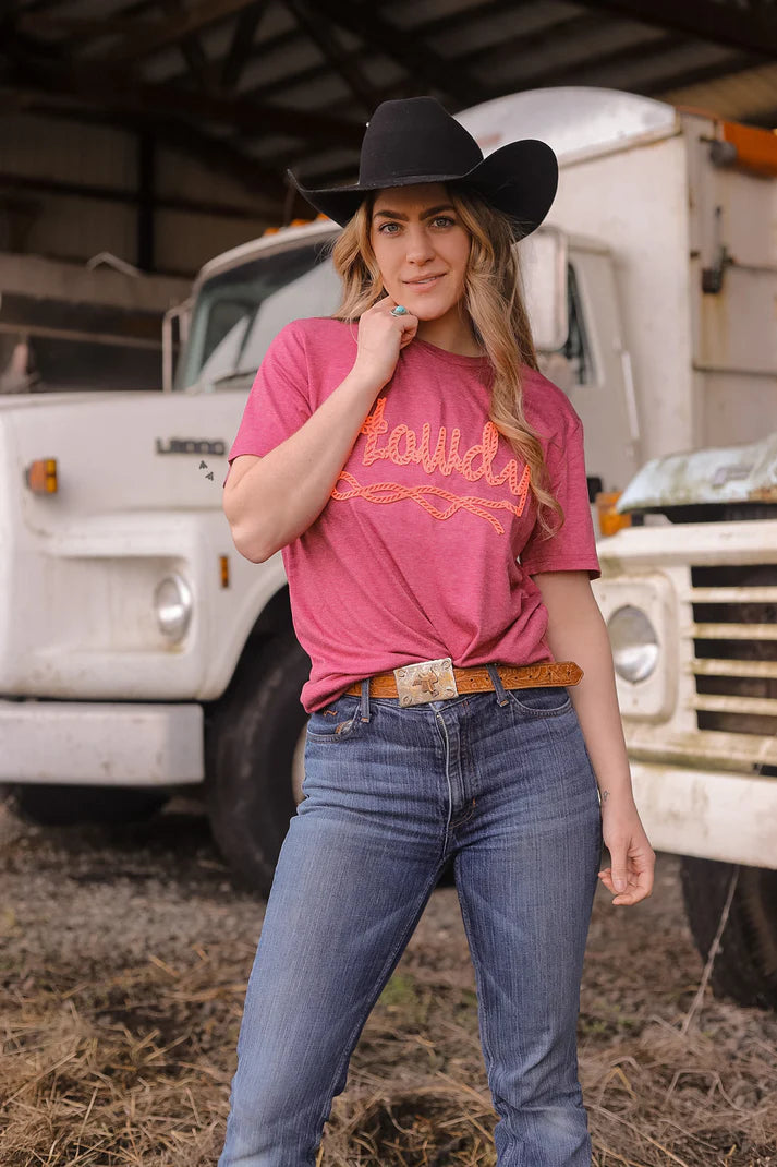 Howdy Script Textured Tee