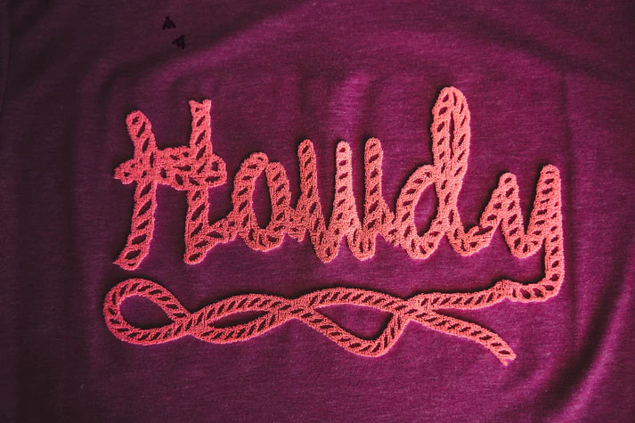 Howdy Script Textured Tee