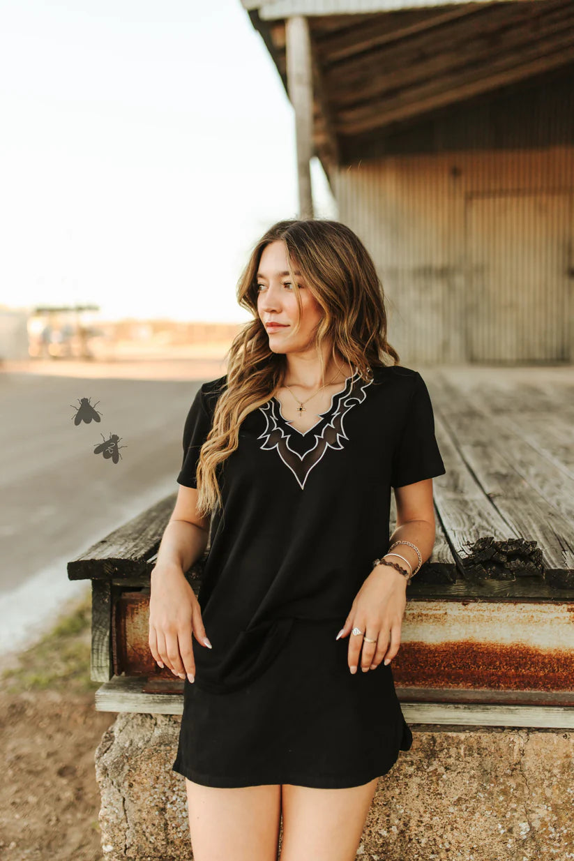Llano Tee in Black