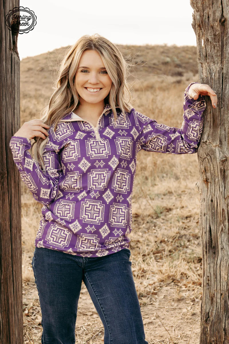 XS, 2X - Lilac Valley Fleece Pullover