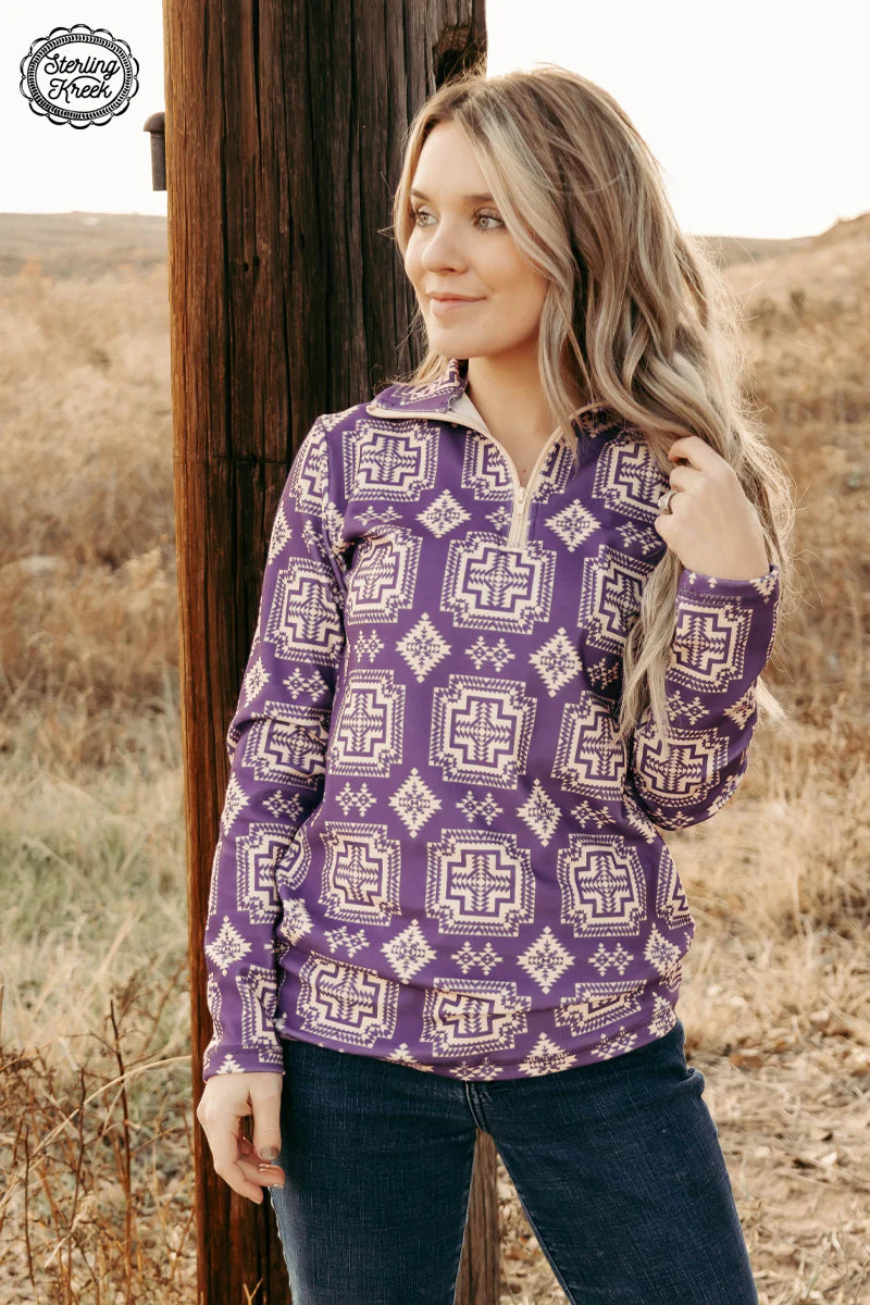 XS, 2X - Lilac Valley Fleece Pullover