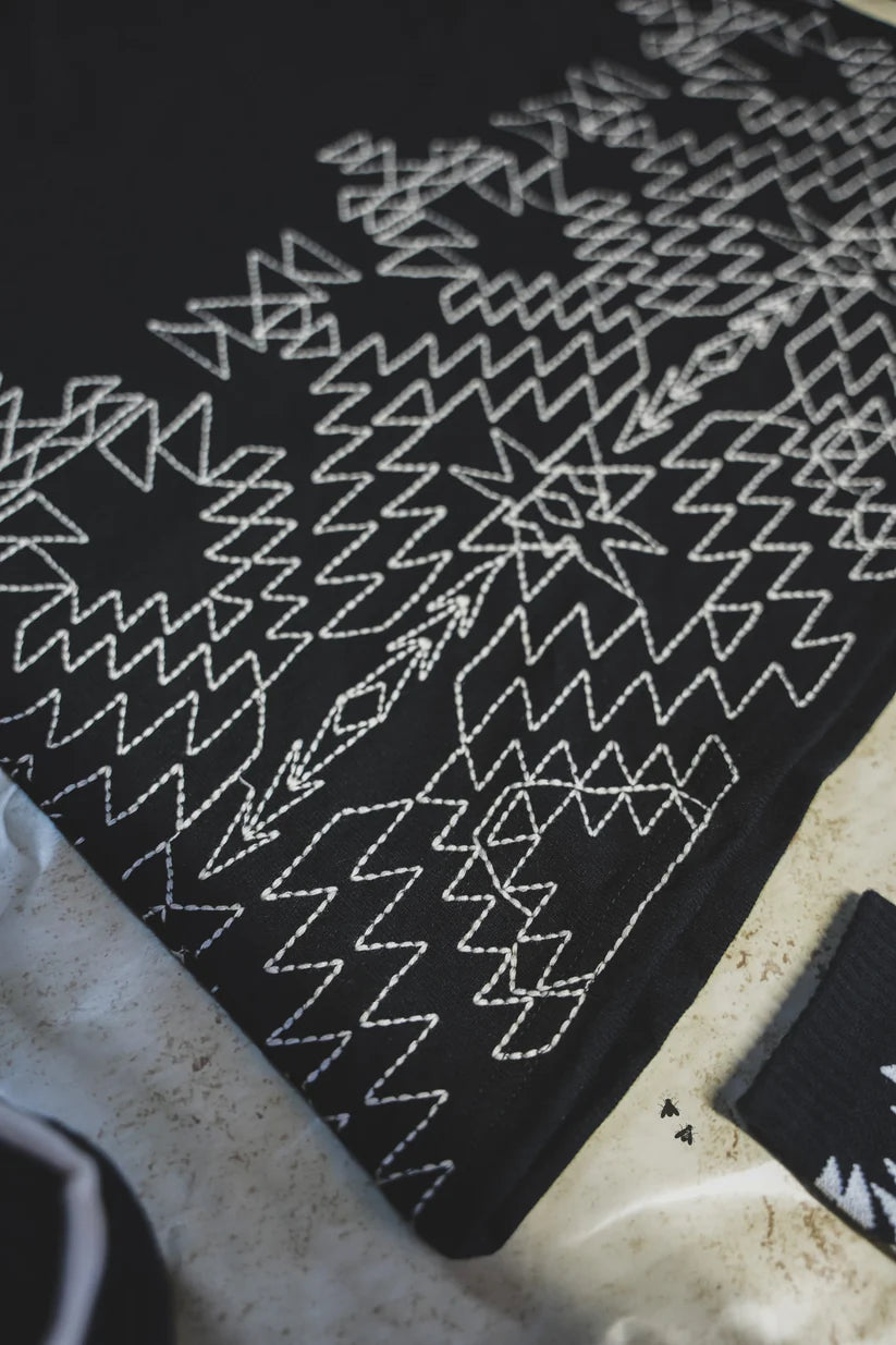 Stitched Aztec Oversize Top