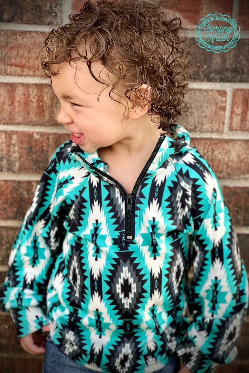 Icy Aztec Fleece Pullover (Youth)