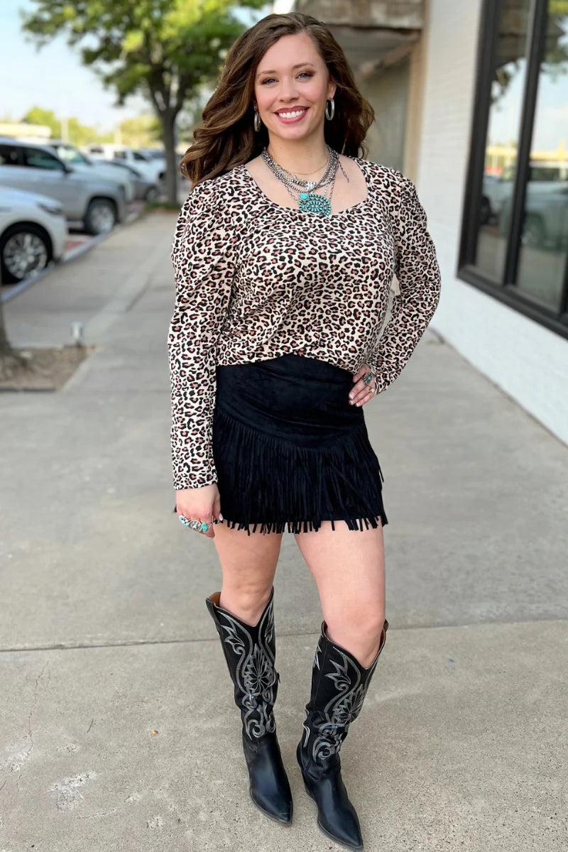 XS/S - Leopard Babe Blouse