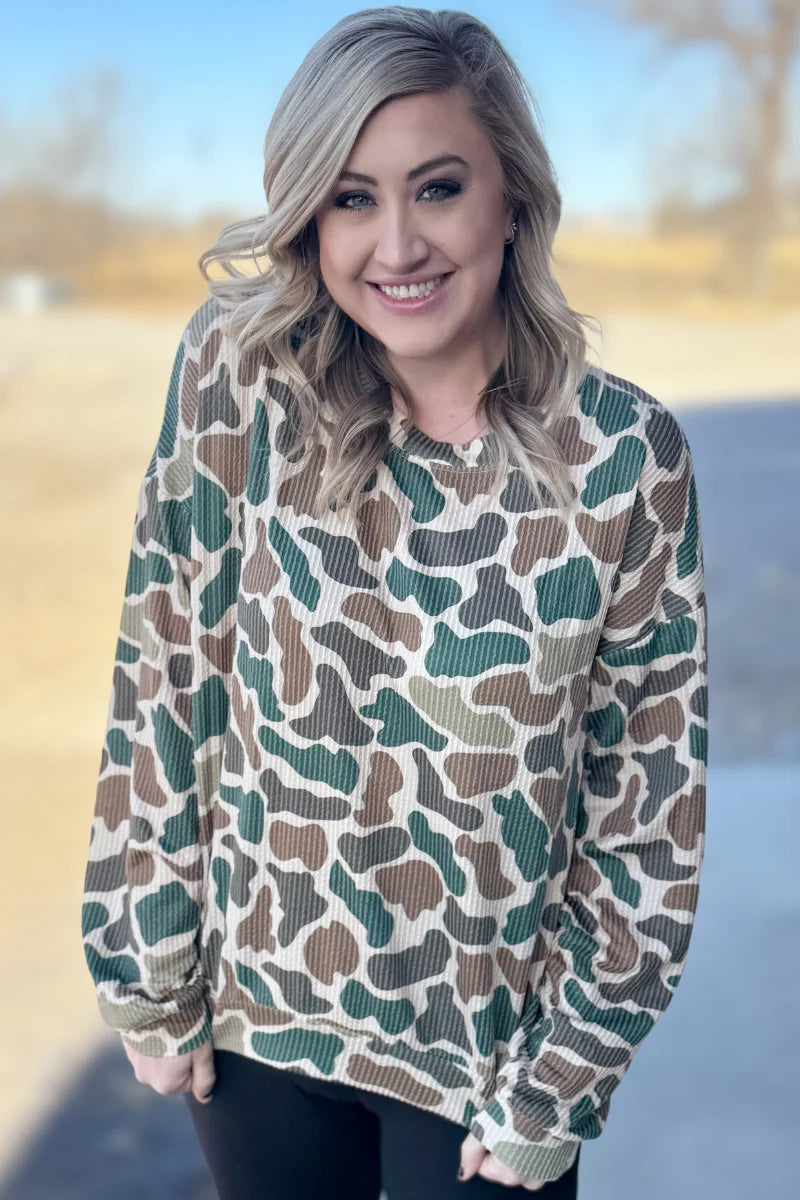 3X - Duck Camo Pullover