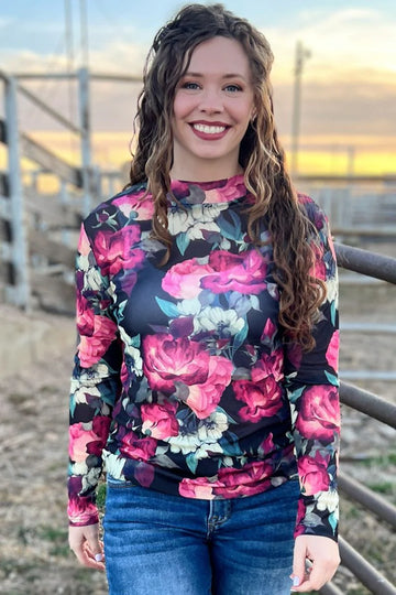 XS, M - Where Flowers Bloom Mesh Long Sleeve