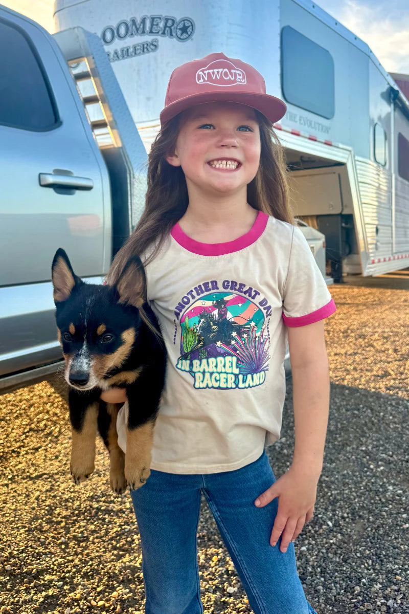 Youth Barrel Racer Land Ringer Tee