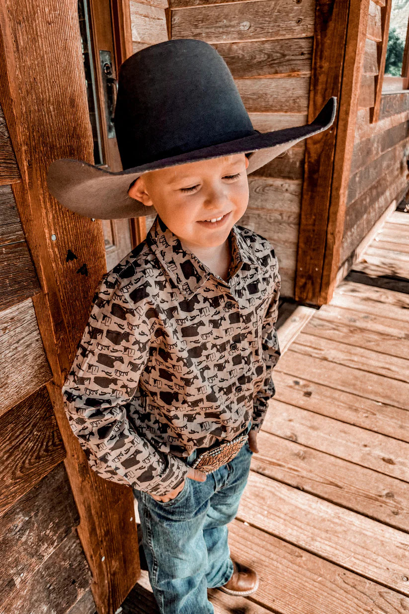 Youth Ropin Practice Button Up