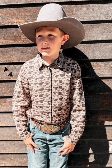 Youth Ropin Practice Button Up