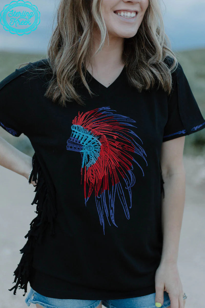 Tribal Fringed Tee