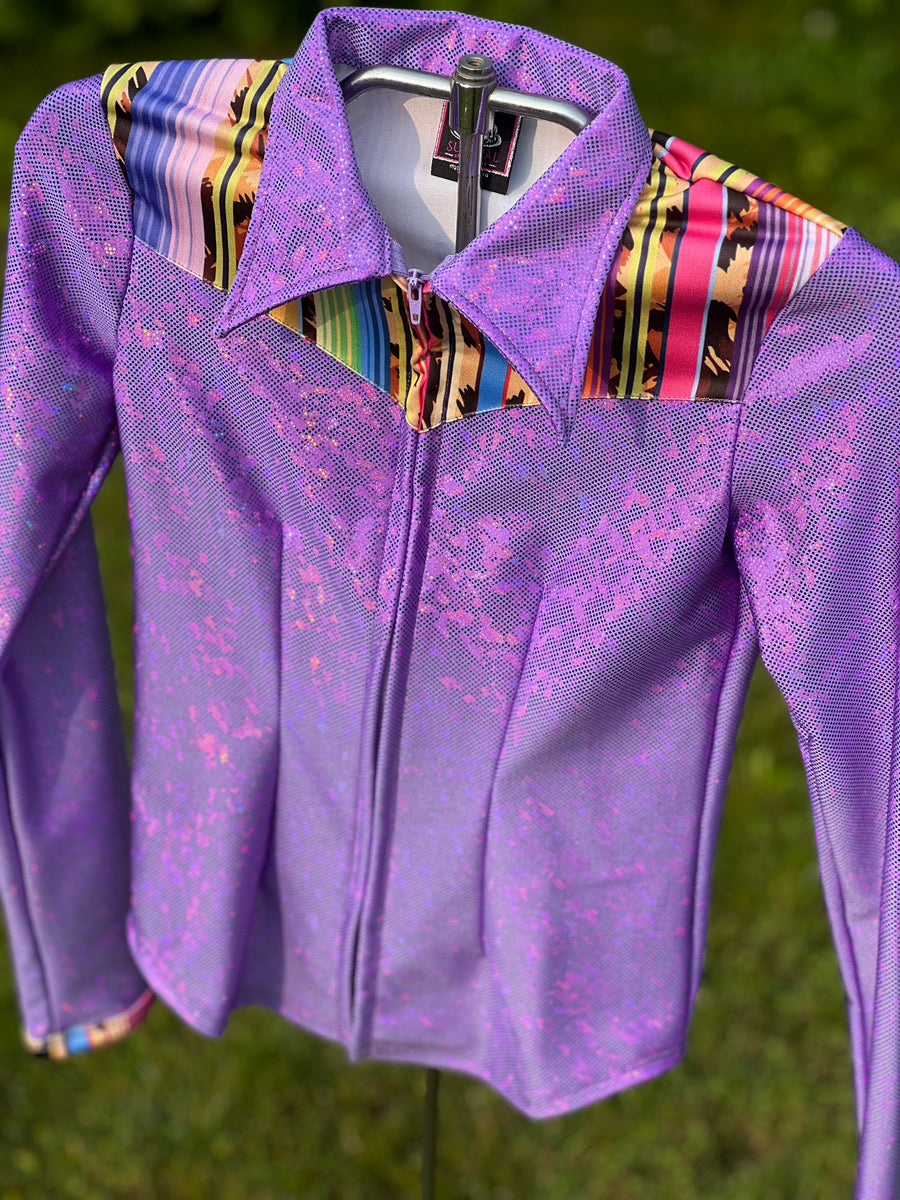 YM - Leopard Serape/Lavender Yoke Style