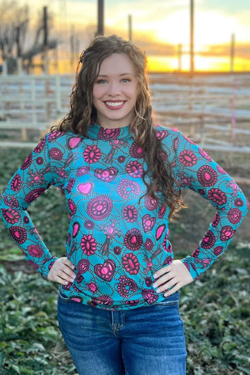 XS - Navajo City Mesh Long Sleeve