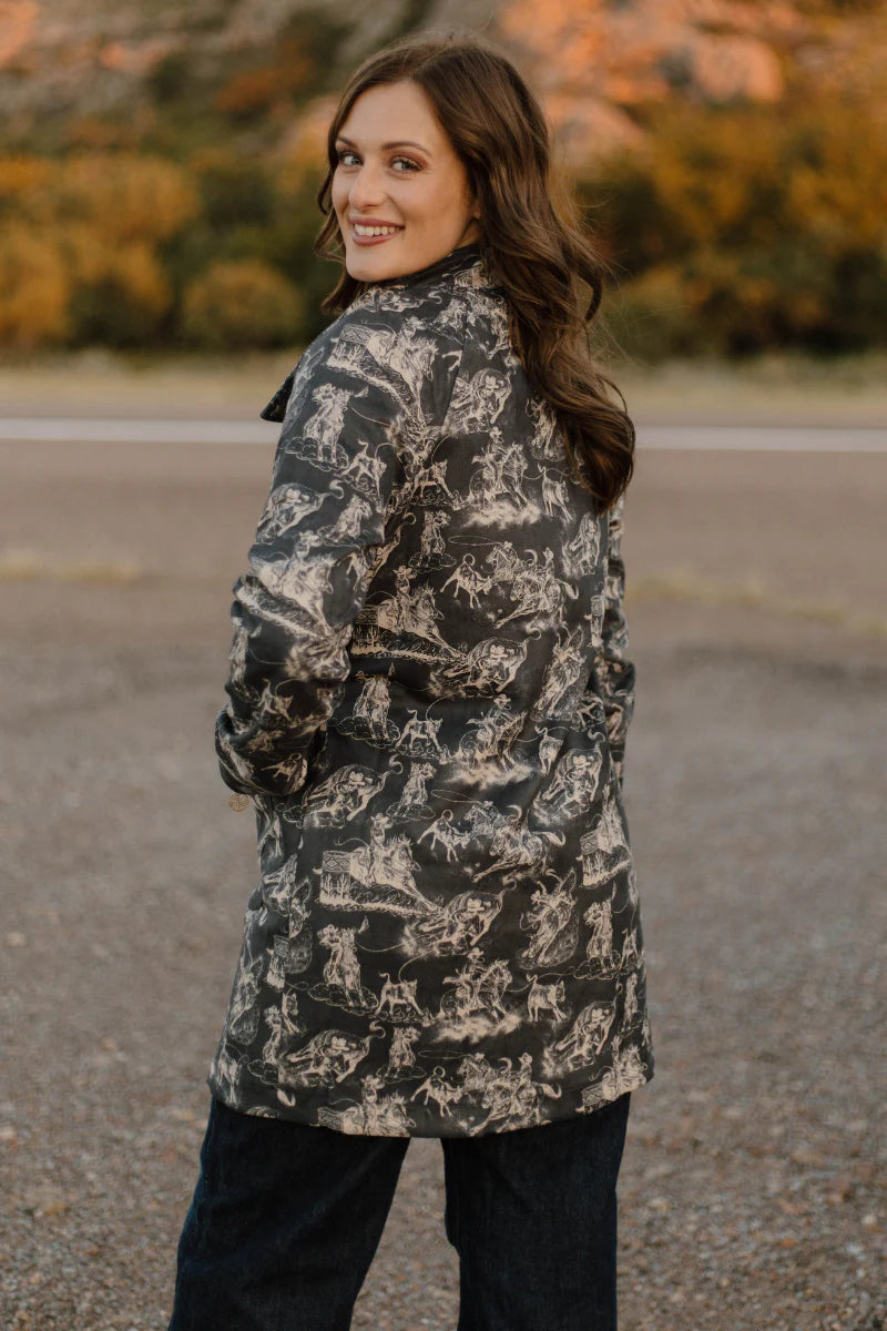 M - Rodeo Road Faux Suede Jacket