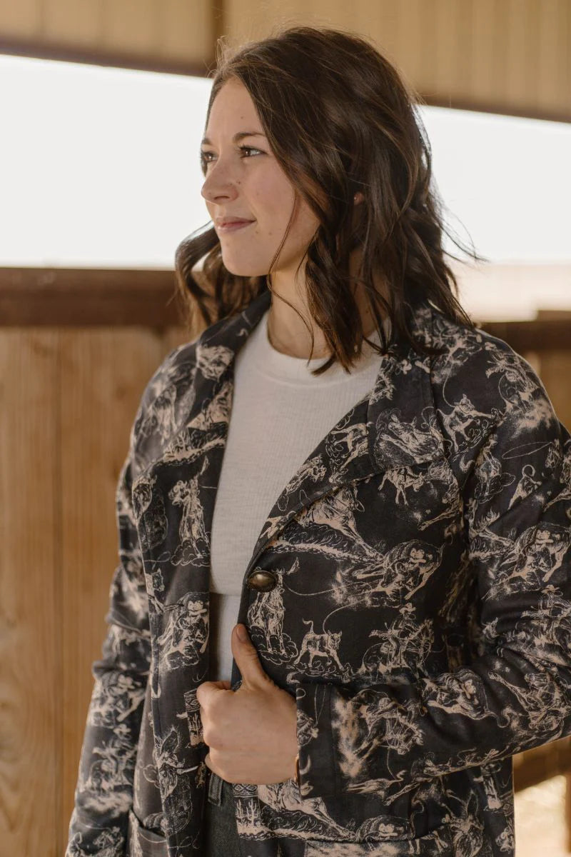 M - Rodeo Road Faux Suede Jacket