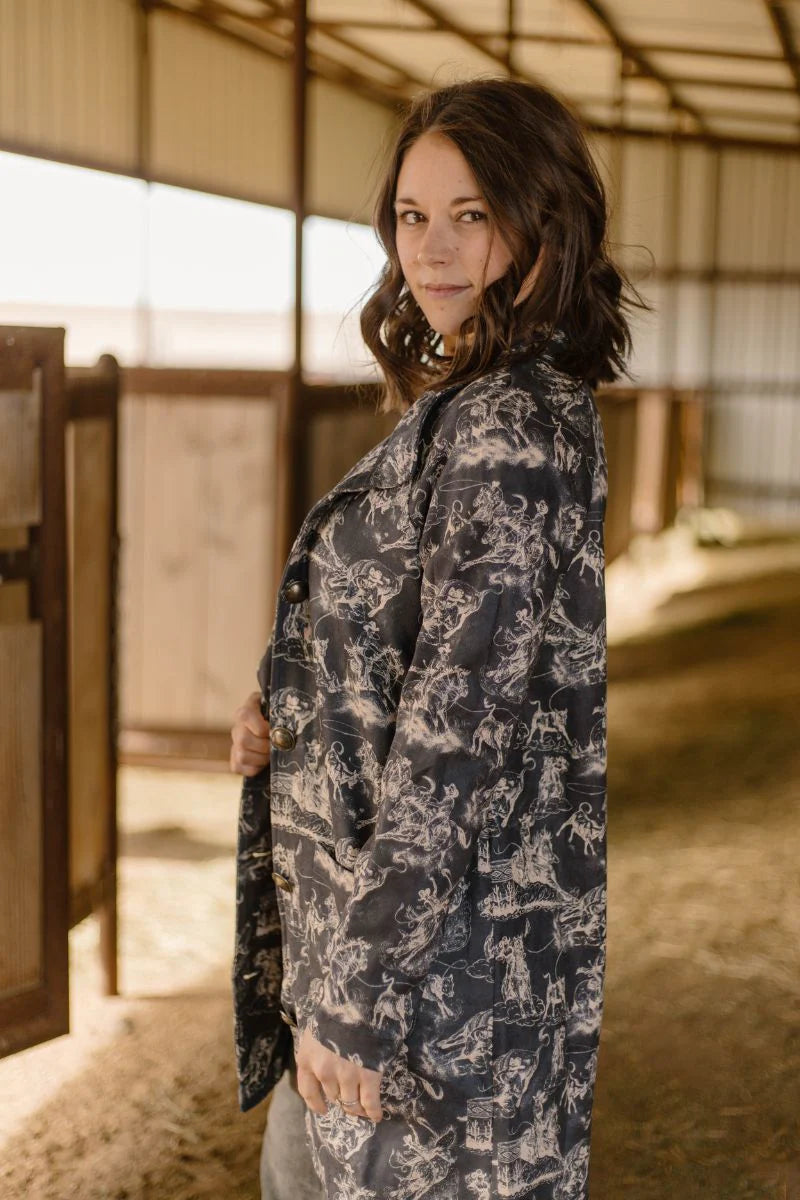 M - Rodeo Road Faux Suede Jacket