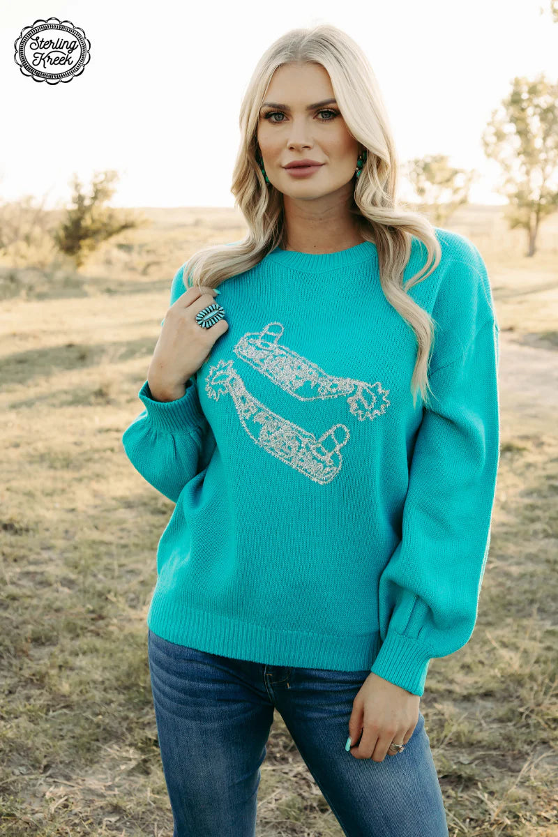 XS - Sparkle Spurs Sweater