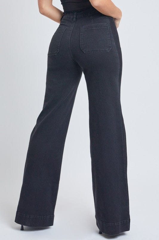 Retro Two-Tone Black Denim Trouser (Jeans)