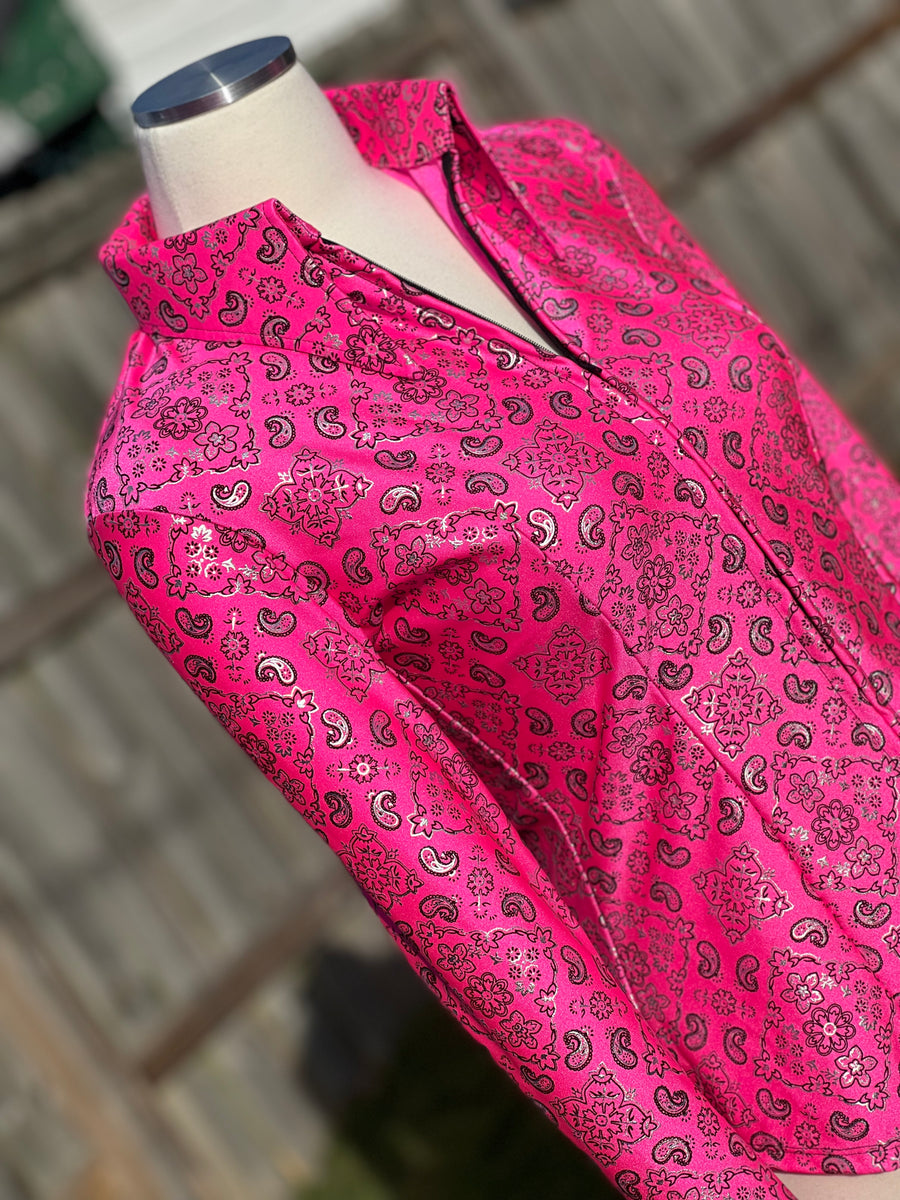 S - Americana Paisley in Hot Pink
