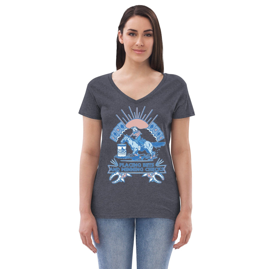 Bets & Checks V-Neck Tee